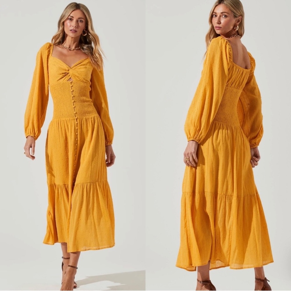 ASTR the label Yellow Maxi Dress